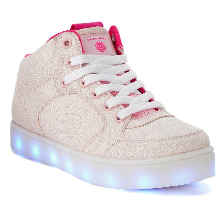 Skechers S Lights Energy Lights Limelightz Girl's High Tops, Size: 13, Red