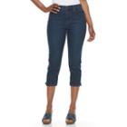 Women's Gloria Vanderbilt Amanda Capri Jeans, Size: 12, Med Blue