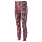 Women's French Laundry Print Leggings, Size: Small, Brt Red