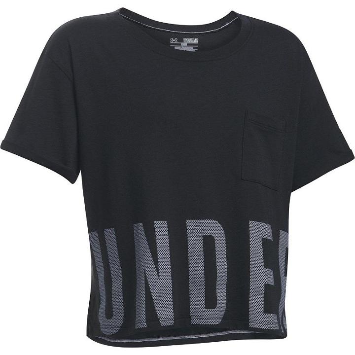 Girls 7-16 Under Armour Studio Tee, Size: Medium, Black