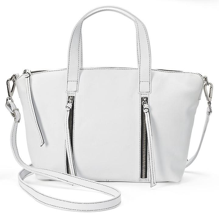 Ili Leather Convertible Crossbody Bag, Women's, White