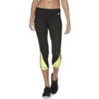 Women's Fila Sport&reg; Mesh Printed Yoga Capris, Size: Medium, Brt Green