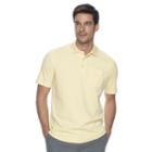 Men's Croft & Barrow&reg; Signature Pocket Polo, Size: Xl, Med Yellow