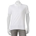 Men's Apt. 9&reg; Slim-fit Luxury Polo, Size: Small Slim, White
