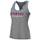 Women's Campus Heritage Kansas Jayhawks Race Course Tank, Size: Small, Med Blue