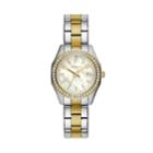 Caravelle Women's Crystal Two Tone Stainless Steel Watch - 45m113, Size: Small, Multicolor