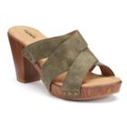 Sonoma Goods For Life&trade; Eeva Women's Block-heel Sandals, Size: 8, Green