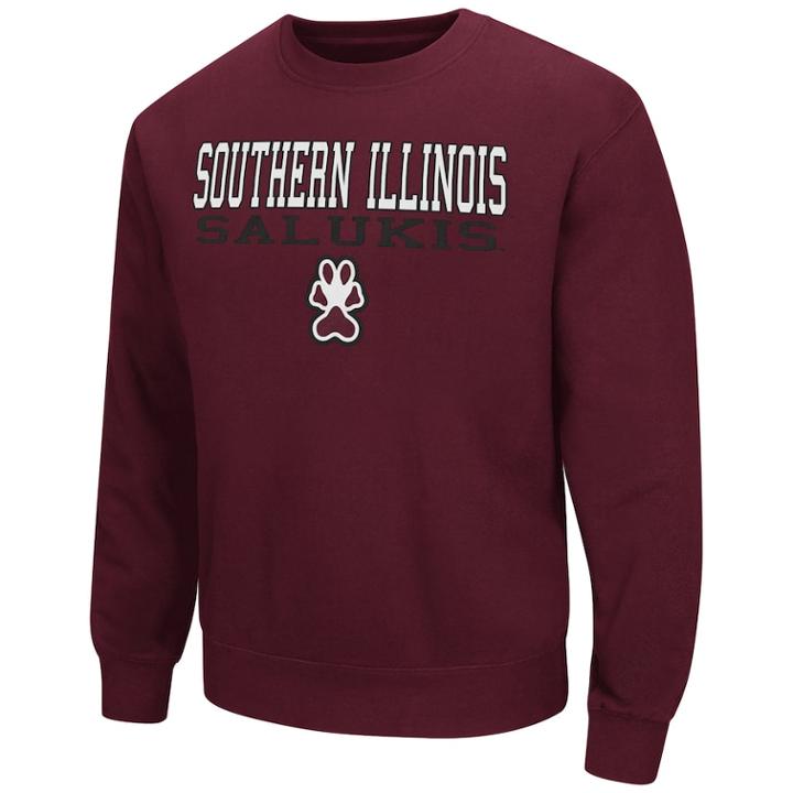 Men's Southern Illinois Salukis Fleece Sweatshirt, Size: Large, Med Red