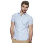 Men's Marc Anthony Slim-fit Stretch Button-down Shirt, Size: Xl, Light Blue