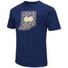 Men's Campus Heritage Notre Dame Fighting Irish State Tee, Size: Small, Dark Blue