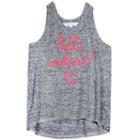 Girls 7-16 Harper & Elliott Brushed Hatchi Graphic Tank Top, Girl's, Size: Large, Silver