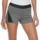 Juniors' So&reg; Mesh Insert Compression Shorts, Girl's, Size: Medium, Black