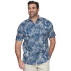 Big & Tall Croft & Barrow&reg; Regular-fit Crosshatch Button-down Shirt, Men's, Size: 4xb, Blue