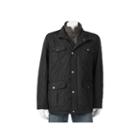 Big & Tall Towne Quilted Field Coat, Men's, Size: L Tall, Black
