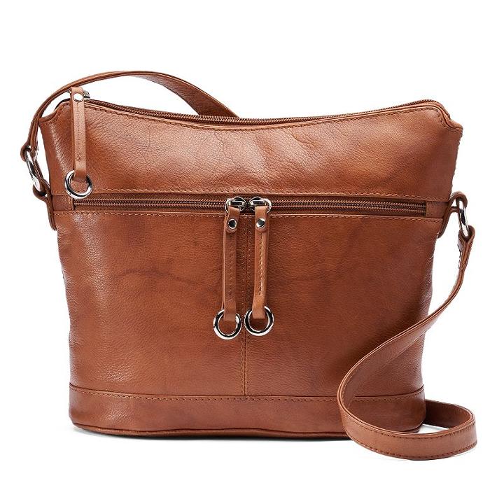 Ili Leather Hobo, Women's, Brown