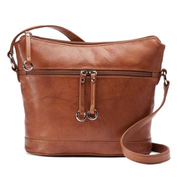 Ili Leather Hobo, Women's, Brown