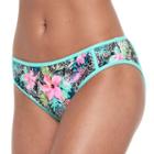 Mix And Match Tropical Floral Bikini Bottoms, Size: Xs, Lt Green