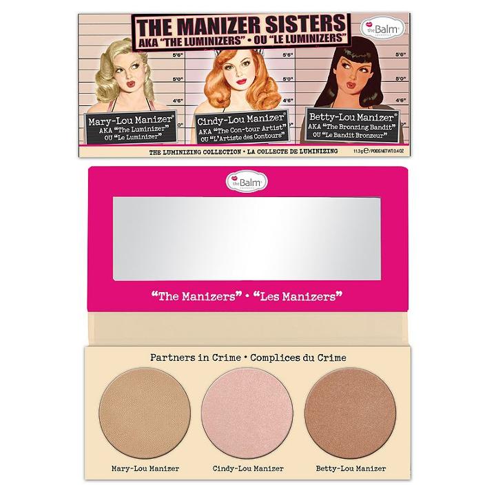 Thebalm The Manizer Sisters Luminizer Collection Palette (rose/champagne/golden)
