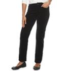 Women's Croft & Barrow&reg; Classic Corduroy Bootcut Pants, Size: 10, Black