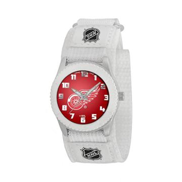 Game Time Rookie Series Detroit Red Wings Silver Tone Watch - Nhl-row-det - Kids, Boy's, White