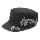 Women's Peter Grimm Wahine Floral Distressed Cadet Hat, Black
