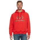 Men's Realtree Fleece Pullover Logo Hoodie, Size: Medium, Brt Red