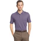 Men's Van Heusen Flex Stretch Striped Jacquard Polo, Size: Medium, Purple Oth