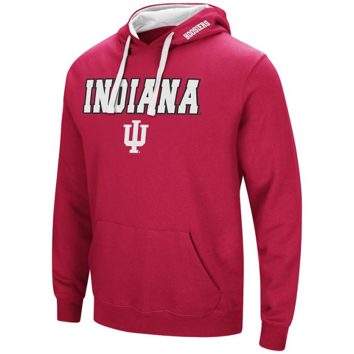 Men's Indiana Hoosiers Pullover Fleece Hoodie, Size: Xl, Med Red