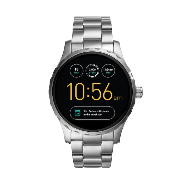 Fossil Q Marshal Gen 2 Stainless Steel Smart Watch - Ftw2109, Men's, Size: Large, Grey
