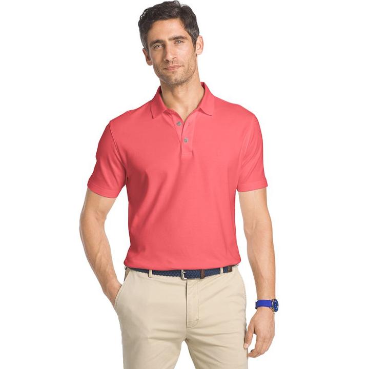 Men's Izod Solid Polo, Size: Xxl, Med Pink