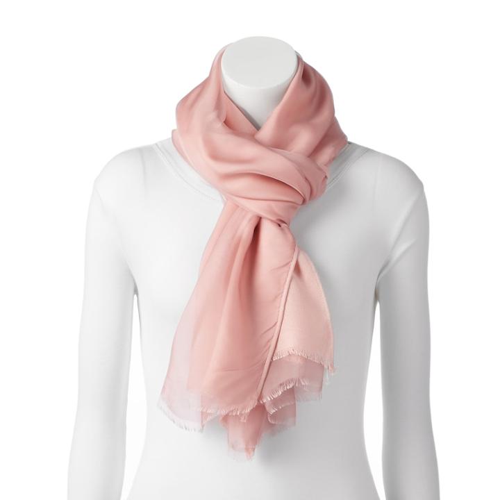 Lc Lauren Conrad Double Layer Fringe Oblong Scarf, Women's, Yellow