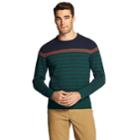 Men's Izod Newport Classic-fit Striped Crewneck Sweater, Size: Small, Brt Green