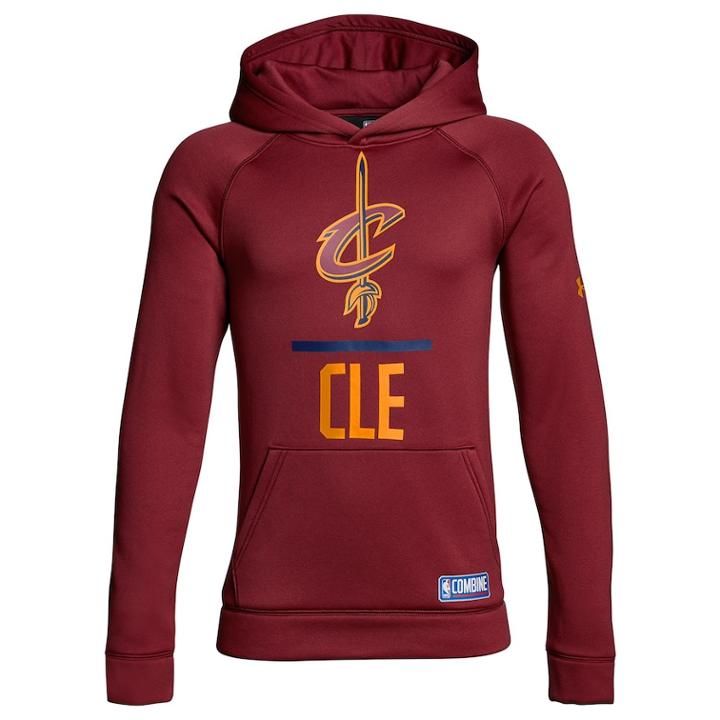 Boys 8-20 Under Armour Cleveland Cavaliers Lockup Hoodie, Size: Medium, Red