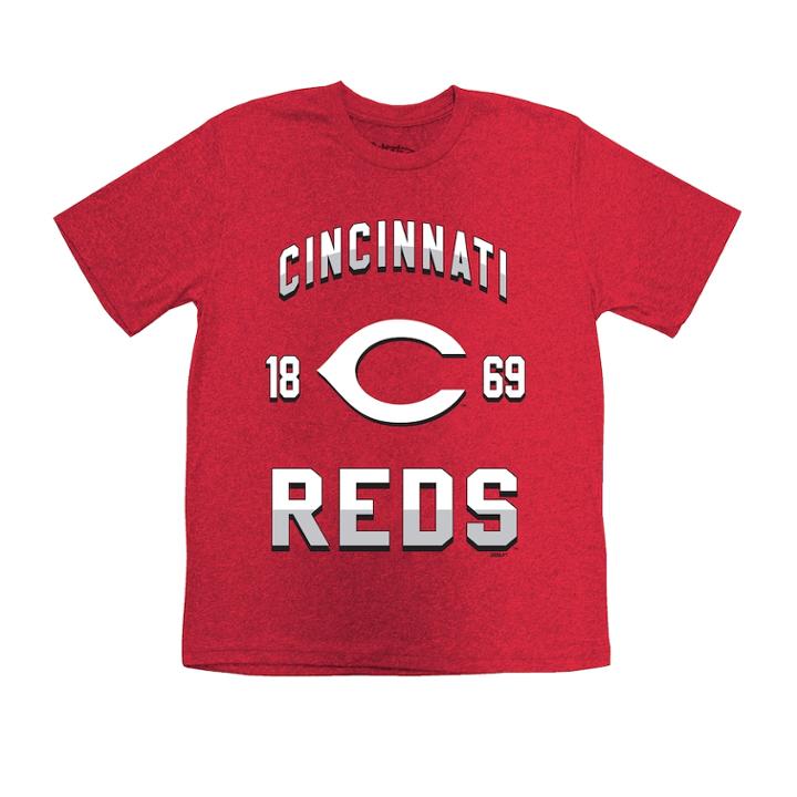 Boys 8-20 Cincinnati Reds Stitches Basic Tee, Size: L 14-16, Red