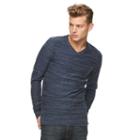 Big & Tall Rock & Republic V-neck Sweater, Men's, Size: Xxl Tall, Blue (navy)