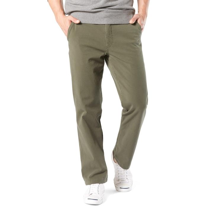 Men's Dockers&reg; Smart 360 Flex Straight-fit Downtime Khaki Pants D2, Size: 29x30, Lt Green