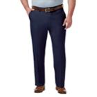 Big & Tall Haggar Premium Comfort Classic-fit Stretch No-iron Flat-front Dress Pants, Men's, Size: 44x34, Blue