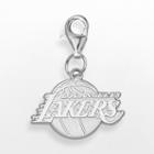 Logoart Los Angeles Lakers Sterling Silver Logo Charm, Women's, Grey