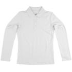 Girls 4-16 Chaps School Uniform Polo Shirt, Girl's, Size: 4, White