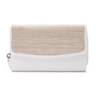 Croft & Barrow&reg; Rfid-blocking Straw Checkbook Holder Clutch, Women's, White