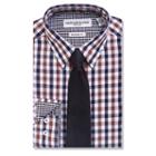 Men's Nick Graham Everywhere Modern-fit Dress Shirt And Tie Boxed Set, Size: L-32/33, Brown Oth