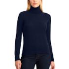 Women's Chaps Turtleneck Sweater, Size: Medium, Blue