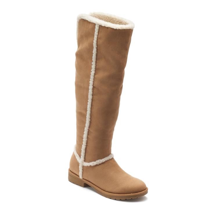 So&reg; Music Women's Over The Knee Boots, Size: Medium (8), Dark Beige