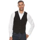 Big & Tall Apt. 9&reg; Modern-fit Woven Vest, Men's, Size: 3xl Tall, Black