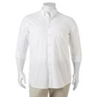 Big & Tall Sonoma Goods For Life&trade; Flexwear Modern-fit Poplin Button-down Shirt, Men's, Size: L Tall, White