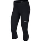 Women's Nike Fly Victory Capri Leggings, Size: Large, Grey (charcoal)