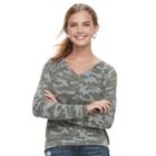 Juniors' Mudd&reg; Lace-up Sweatshirt, Teens, Size: Xs, Green