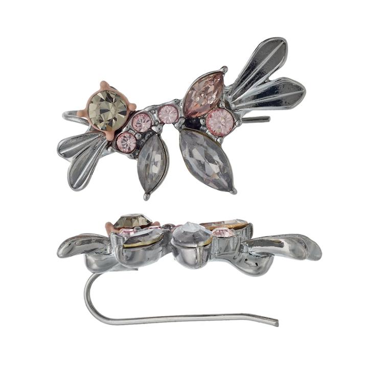 Simply Vera Vera Wang Stone Cluster Nickel Free Climber Earrings, Women's, Silver