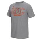 Men's Adidas Oklahoma City Thunder Long Shot Climalite Tee, Size: Large, Grey