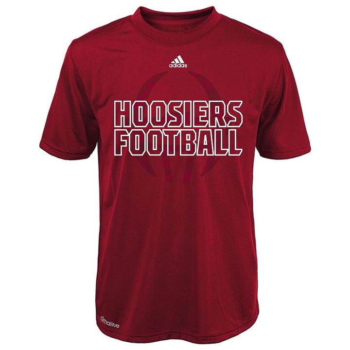 Boys 4-7 Adidas Indiana Hoosiers Sideline Helmet Shock Energy Tee, Boy's, Size: L(7), Red